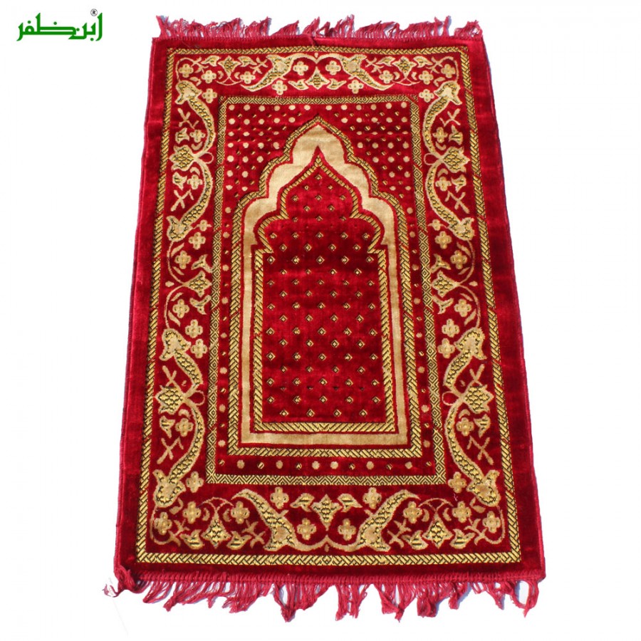 Traditional Turkish Style Prayer Rug | Jai Namaz | Janamaz Prayer Mat For Teens and Adults – جائے نماز